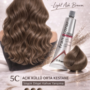 5c açık küllü orta kestane