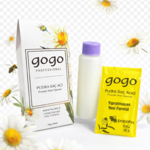 Gogo Profesyonel. Papatya Özlü. Pudra Saç Boya Renk Açıcı. 30 Gr + 60 Ml
